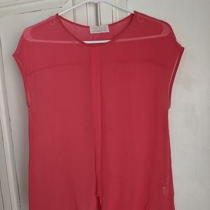 Zara Pink Sheer T-shirt